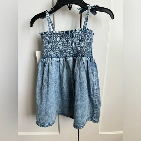 Baby Girl 7 For All Mankind Denim Dress - Picture 2 of 3
